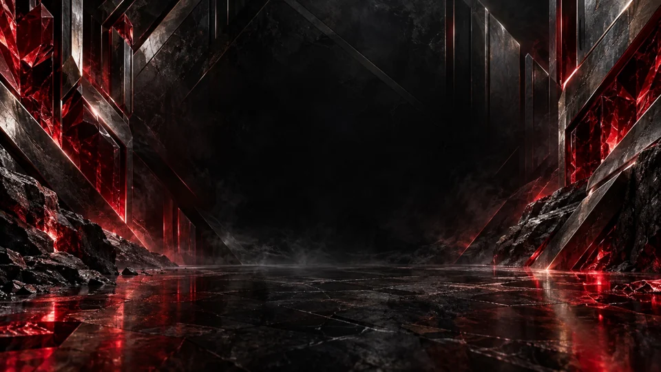 Dark metallic Vermogen brand background. Video artwork pending.